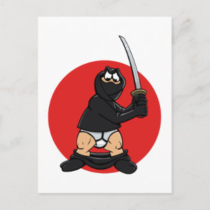 Bad Day Ninja Postcard