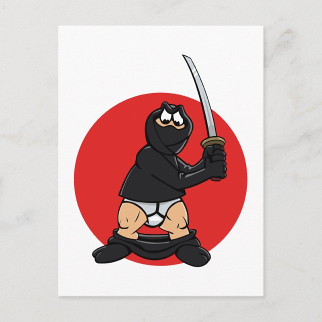 Bad Day Ninja Postcard (Front)