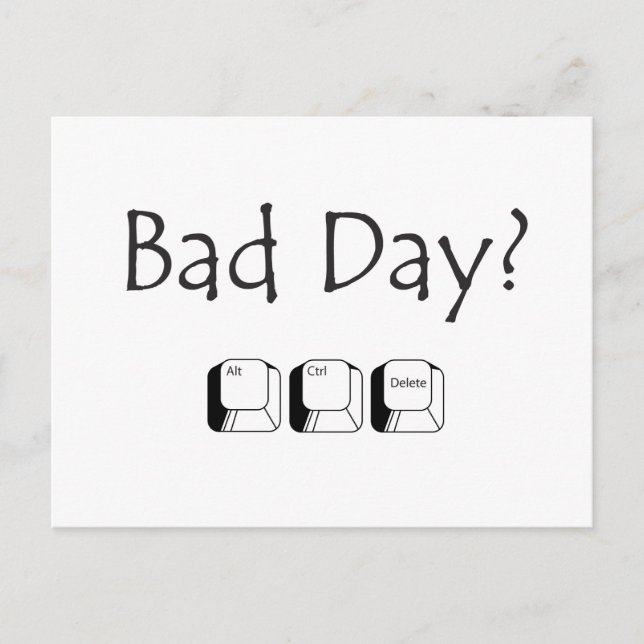 Bad Day? Postcard (Front)
