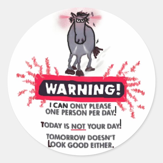 Bad Day Sticker (Front)
