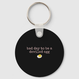 Bad Day To Be A Deviled Egg Fall Thanksgiving Food Key Ring