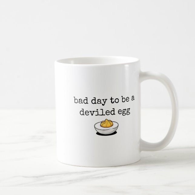 Bad Day To Be A Deviled Egg Funny Thanksgiving Dev Coffee Mug (Right)