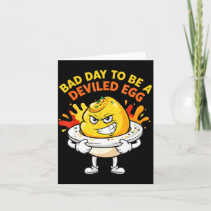 Bad Day To Be A Deviled Egg Funny Thanksgiving Din Card