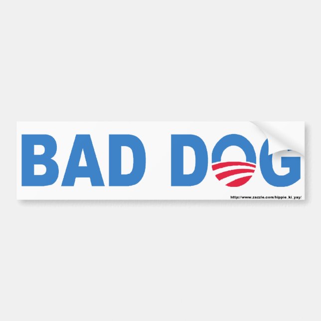 Bad Dog Bumper Sticker (Front)