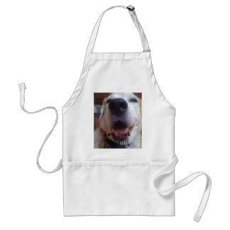 Bad Dog Carl--Let's cook baby!!!! Standard Apron