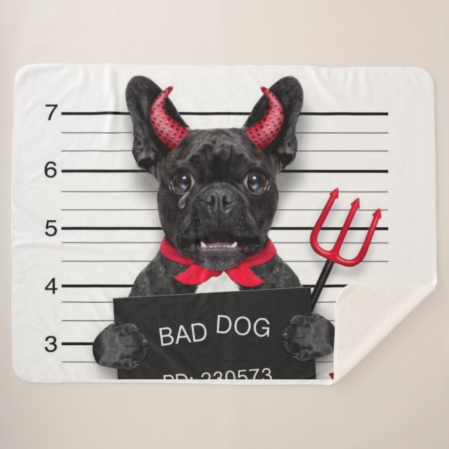 BAD DOG SHERPA BLANKET (Front (Horizontal))