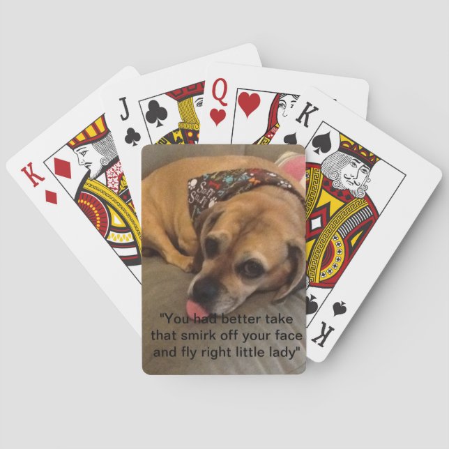bad doggie-playing cards (Back)
