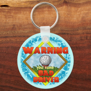 Bad Driver Golf  Key Ring