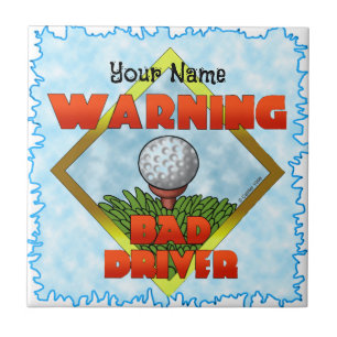 Bad Driver Golf  Tile