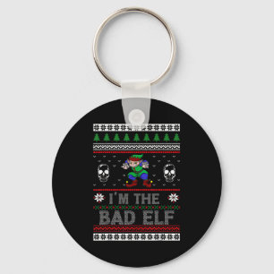 Bad Elf Ugly Christmas For Elves Lover Key Ring