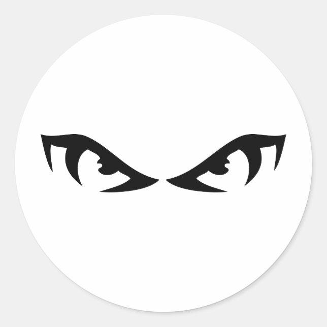bad eye classic round sticker (Front)