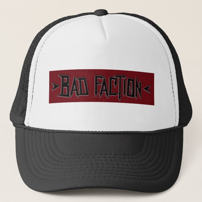 Bad Faction Logo Trucker Hat (Front)
