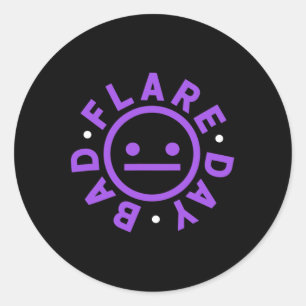 Bad Flare Day Chronic Pain Fibro Warrior Classic Round Sticker