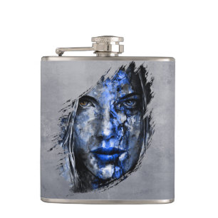 Bad Girl rustic Grey Hip Flask