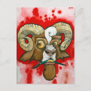 "Bad Goat!" Postcard