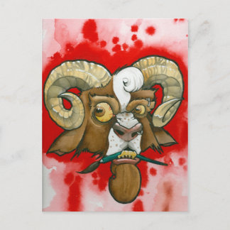 "Bad Goat!" Postcard