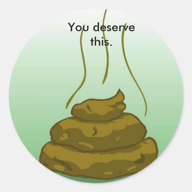 Bad grade poop sticker (Front)