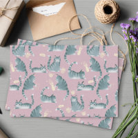 Bad Grey Tabby Cats Knocking Stuff Over