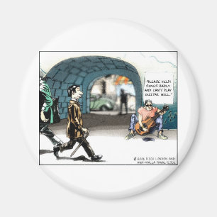 "Bad Guitarist" Funny Cartoon Gifts & Collectibles Magnet
