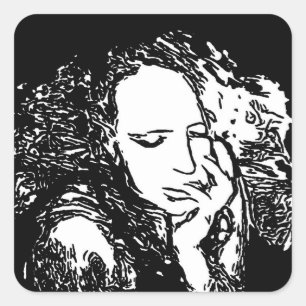 Bad Habit Square Sticker