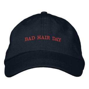 Bad Hair Day – Funny Messy Hair Design Embroidered Hat