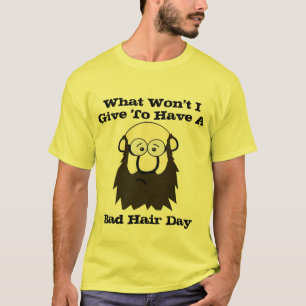 Bad Hair Day Shirt - Funny Hair Pun Graphic Tee