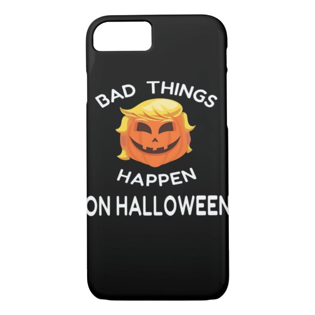 Bad Happen Halloween Funny Trumpkin For Your Frien Case-Mate iPhone Case (Back)