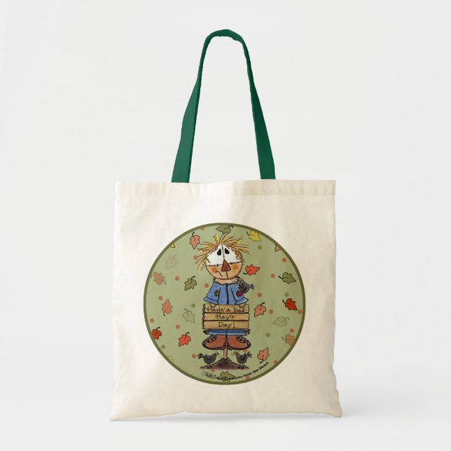 Bad Hay'r Day Scarecrow Tote Bag (Front)