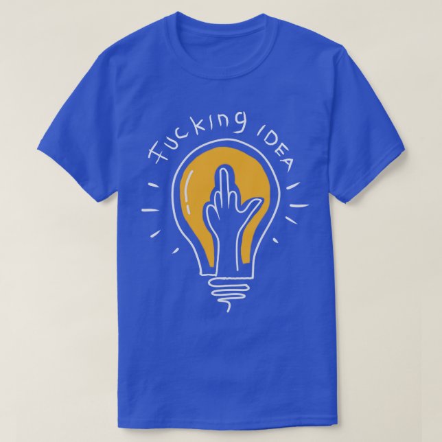 Bad Idea lamp symbol T-Shirt (Design Front)