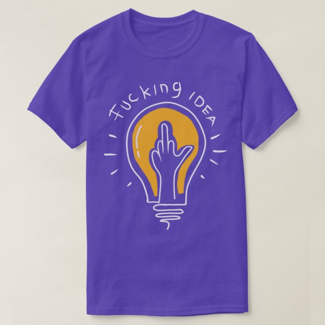 Bad Idea lamp symbol T-Shirt (Design Front)