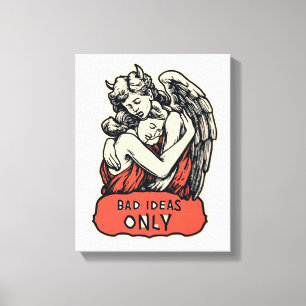 Bad Ideas Only - Vintage Gothic  Canvas Print