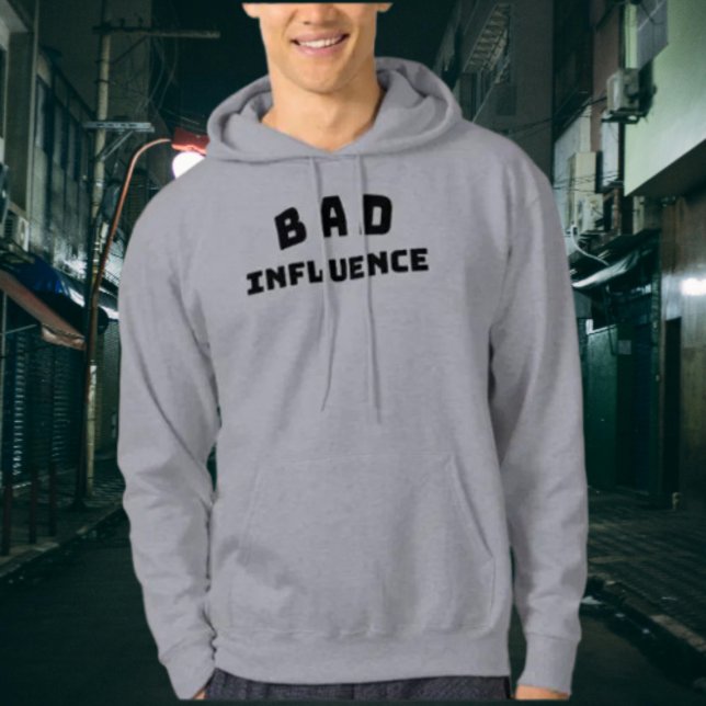 BAD Influence Funny Bold Typography Hoodie (Creator Uploaded)