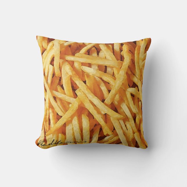BAD KARMA DESIGNS French Fry Pillow (Front)