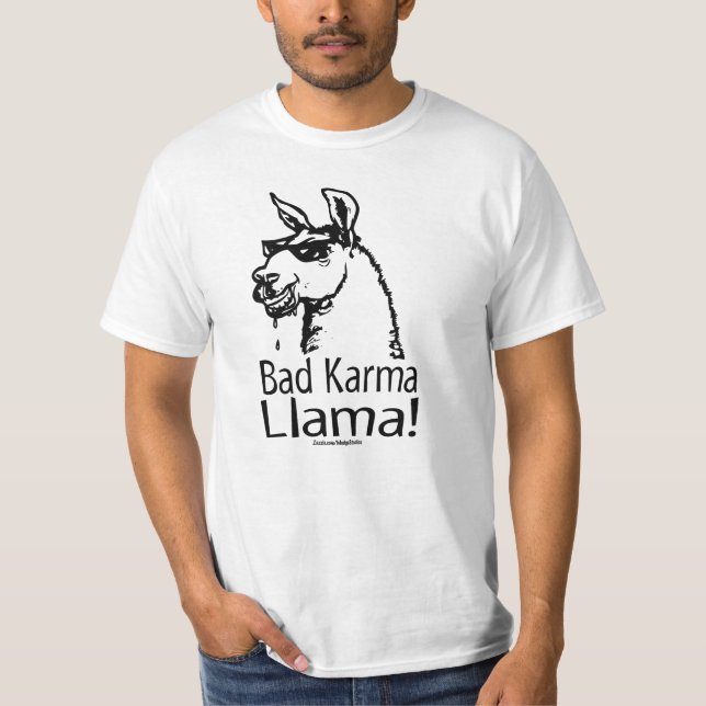 bad_karma_llama_zazzle T-Shirt (Front)