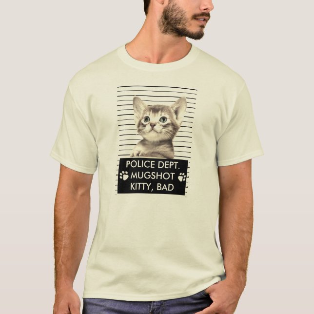 BAD KITTY MUGSHOT T-SHIRT (Front)