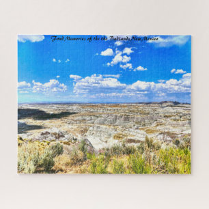 Bad Lands  New Mexico.Christmas Greetings Jigsaw P Jigsaw Puzzle