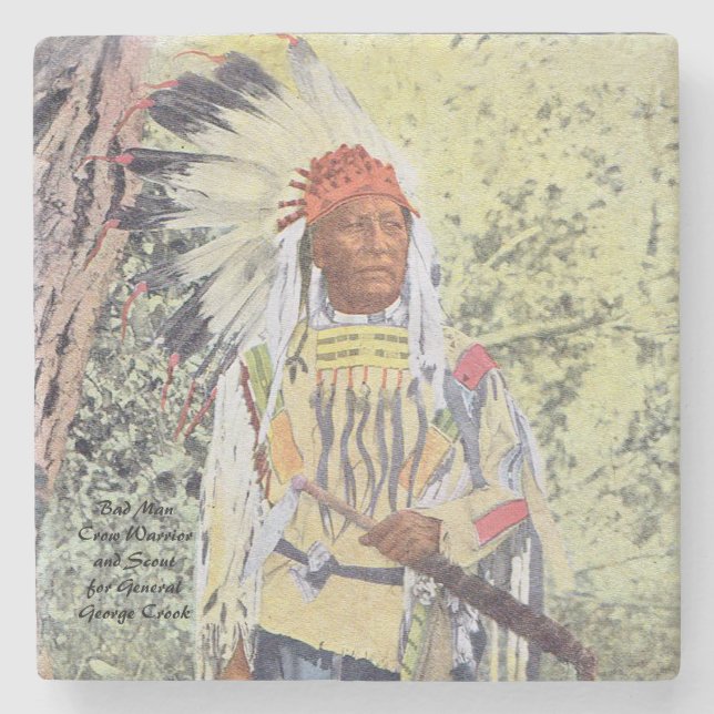 Bad Man Stone Coaster (Front)