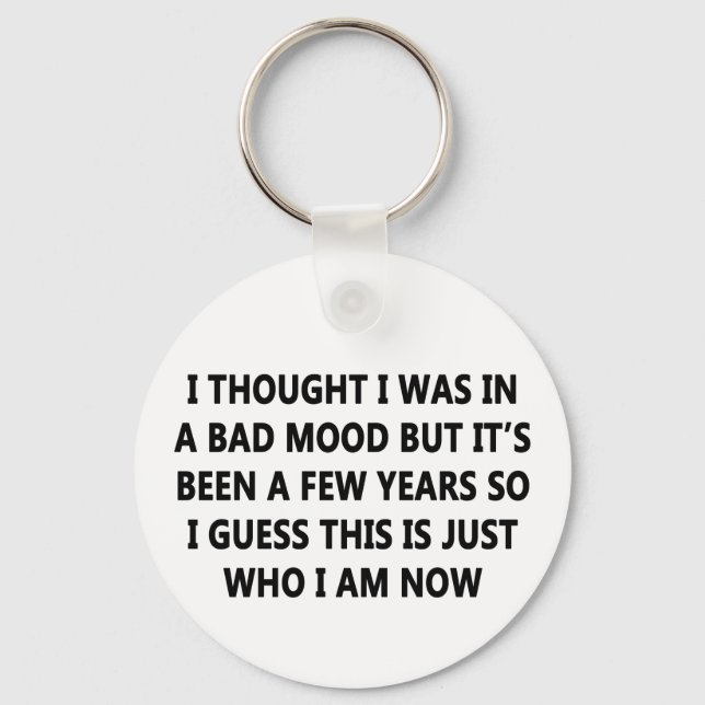 Bad Mood Key Ring (Front)