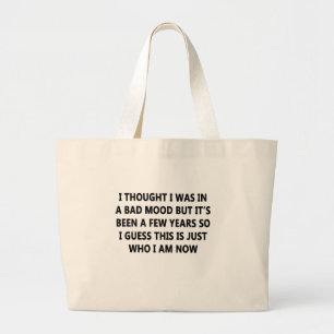 Bad Mood Large Tote Bag