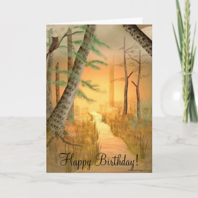 Bad Moon Rising Birthday Card (Front)