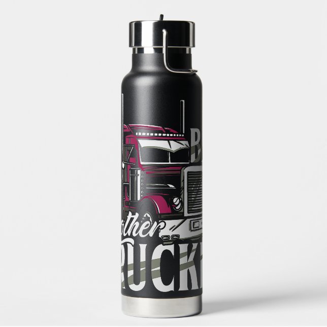 BAD Mother TRUCKER Water Bottle (Left)
