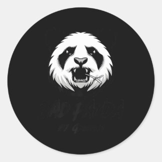 Bad Panda Classic Round Sticker