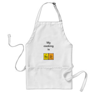 Bad periodic table name apron