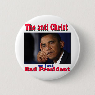 bad pres 6 cm round badge