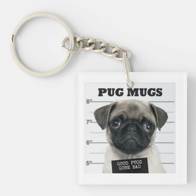 bad pug key ring (Front)
