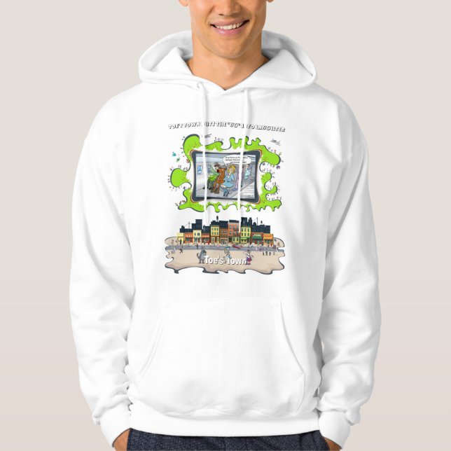 Bad Reeds | Absurd Situational Humor White Hoodie (Front)