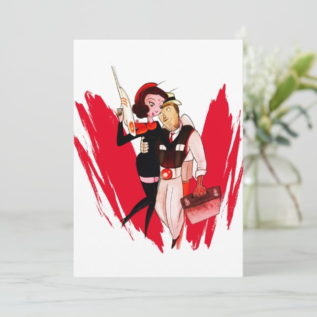 Bad Romance 3000 (Valentines) Holiday Card (Standing Front)