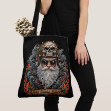 Bad Santa Biker, Badass Biker Santa Skull