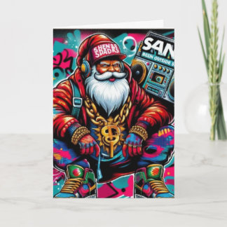 BAD SANTA CHRISTMAS CARD