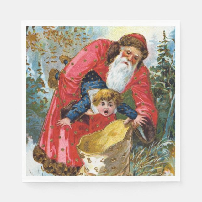 Bad Santa Christmas Napkin (Front)